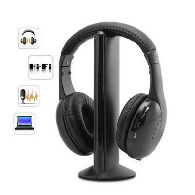 China MH2001 Wireless Headband 5 in1 Wireless Earphone for PC TV Radio Earphone Gaming Earphone FM Wireless Radio for sale