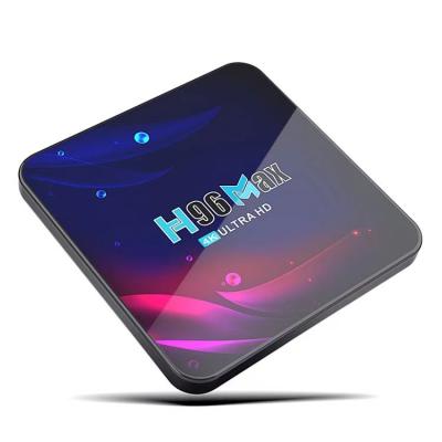 China Full Hd Factory Price Dual Wifi RK3318 5G B T H96 Max V11 Android 11 Quad Core 2.4G 4k 2GB RAM 32G 64G Android TV Box Set Top Box for sale