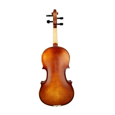 China Factory Sale Factory Selling Triangle Body Foam Case Hardwood Flawless Solid Spruce Parts Solid Violin for sale