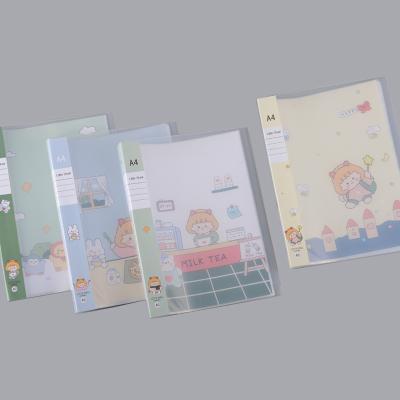 China Hot Sale Eco-friendly Clear PP Folder A4 School Supplies Office Stationery Plastic Display Book Folder for sale