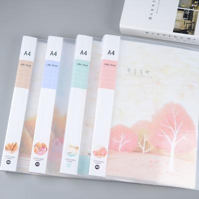 China Eco-friendly 40 Pockets A4 PP Transparent Information Brochure Expanding Folder for sale