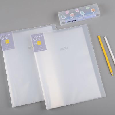 China A4 Display Pocket PP Book Folder School 20 Pockets Presentation Eco-friendly Clear Document File Folder for sale