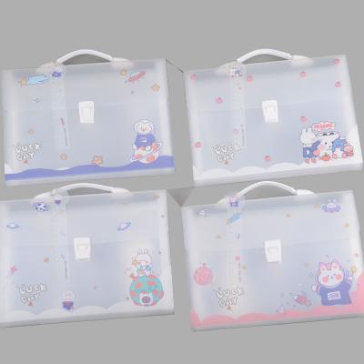 China School PP A4 Office Folder File Envelope Eco-friendly Plastic Document File Bag Expanding File Bags for sale