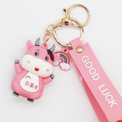 China Free Design ODM No Min Custom Soft Rubber Key Chain Cartoon Logo Pvc Keyring Key Chain Pvc 3d Weast-20220319-1 for sale