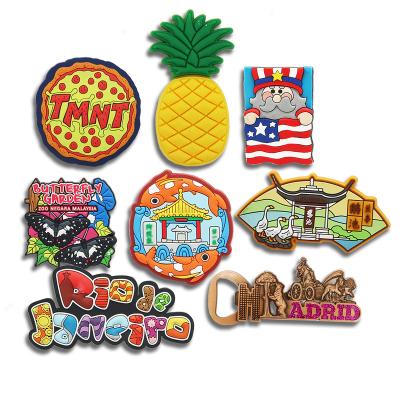 China Factory Animal High Quality Custom Make Soft PVC 3d Fridge Magnets Tourism Souvenir for sale