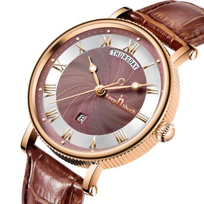 China Water Resistant Hot Sale Luxury Men Watch OEM Watch Quartz wristwatch Prefect Gifts Leather Watch for Men for sale