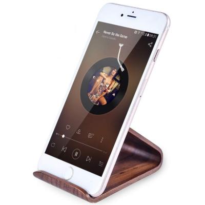 China China Materials Simple Elegant Eco - Friendly Mobile Stand Wooden Phone Stand for sale