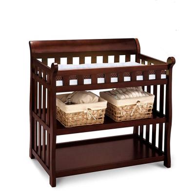 China New Design Wood Diaper Changing Table Customized Wooden Changing Table Solid Wood for sale