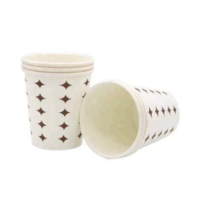 China Nature Disposable Cup Single Wall Disposable Paper Cup Printed Hot Coffee Cup for sale