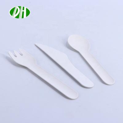 China Hot Selling Disposable Spoons Fnife Fork Spoon Biodegradable Item Set Include Cutlery Disposable Item Set for sale