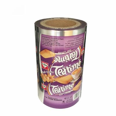 China Factory Supply Food Snack Aluminum Foil Moisture Proof Roll Film Plastic Laminating Cookies Packing Film for sale