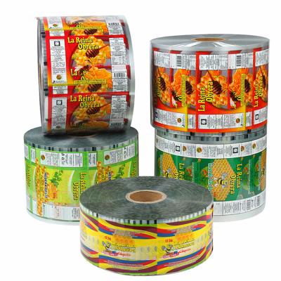 China Custom Logo Moisture Proof Printed Full Automatic Food Packaging Roll Film Plastic Flexible Wrapping Film Roll for sale