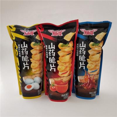 China Food grade moisture proof stand up pouch bag packaging for dioscorea Yam Chip Packing for sale