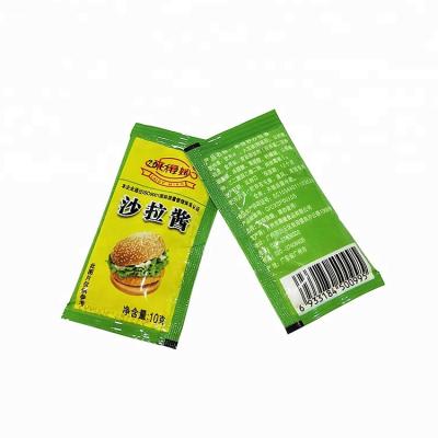 China Factory Direct 3 Sides Sealed Packing Bag Cheap Custom Moisture Proof Printing Mini Sauce Foil Small Capacity Plastic Pouch for sale