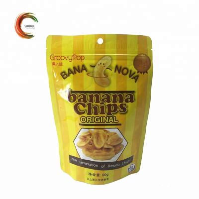 China Custom doypack China factory banana chips moisture proof packaging for sale