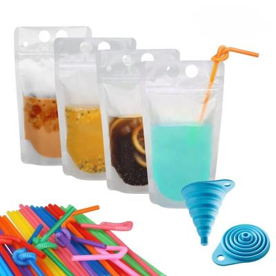 China Customized Portable Air Moisture Proof Tight Sealed Holder Up Juice Drink Pouch Bags For Liquid for sale