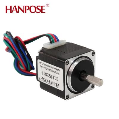 China mini motor 11HS2810 nema11 stepper motor 1.8 degree 1.0A 0.08N.M Mill Laser Engraving for medical beauty machine accessories 28*28*28mm for sale