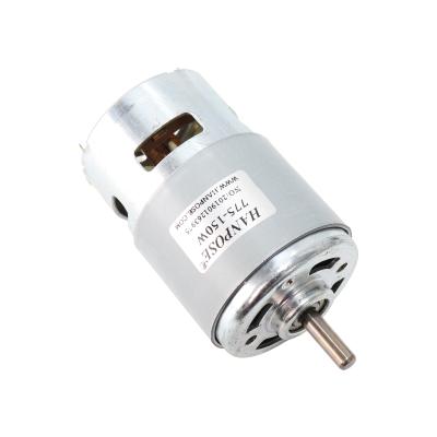 China Drip Proof DC Motor 775 150W 12000RPM 12V High Torque Motor With Two Ball Bearing Rated For CNC Milling Machine DC Motor Lawnmower for sale