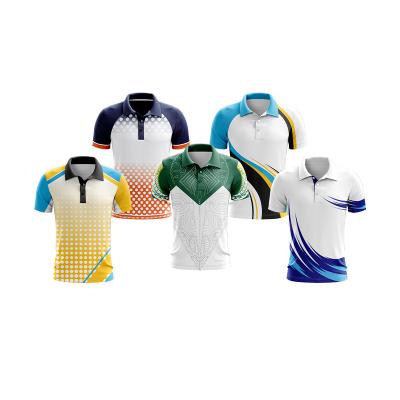 China Reversible Men's Polo Shirt Business Work Uniform Sublimation Anti-Shrink Retro for sale