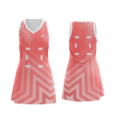 China 20% Polyester 80% Spandex Sublimation Women Netball Dress Quick Dry Netball Dress For Girls for sale