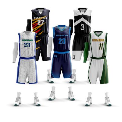 China Antibacterial Quick-Drying Shorts Custom Mens Basketball Wear Basketball Wear Suit for sale