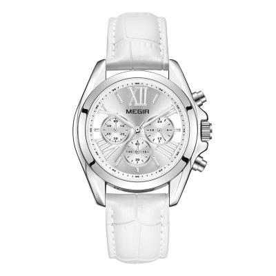 China High Quality Chronograph Water Resistant 3ATM Megir Brand Quartz Womens Watch for sale