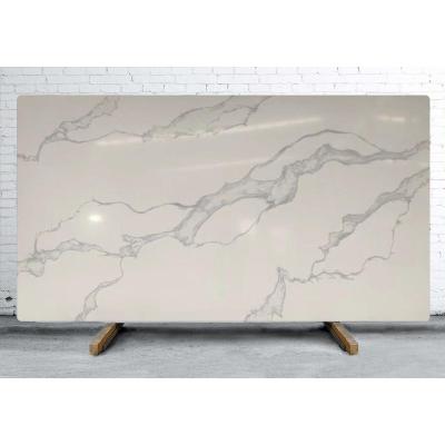 China Modern Factory Direct Commercial Kitchen Or Bath Wash Basin Calacatta Quartz Stone Countertop for sale