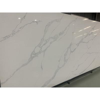 China 2021 Quartz Stone Slab Modern Artificial Calacatta Stone White Quartz Quartzite Slabs For Countertops for sale