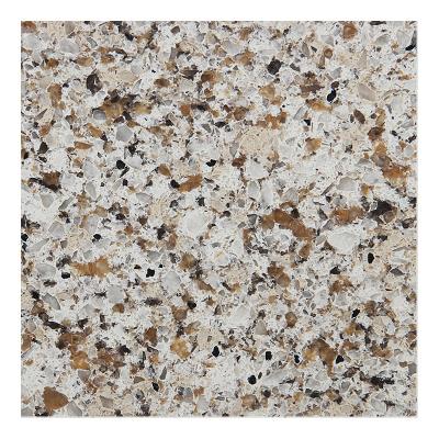 China Large Modern Cream Stone Crystal Multicolor Quartz Artificial Burton Slabs Countertop Shower Wall for sale