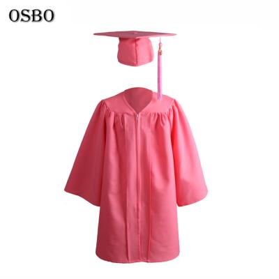 China Custom Made Gruaduation Dress New Design Uniform Pink Degree Graduation Dresses For Kids for sale