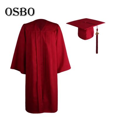 China School clothes hotsale high quality cheap polyester brown graduation dressing gown for sale