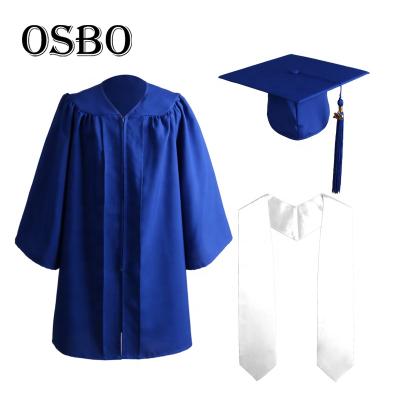 China 2021 New Original Factory Royal Blue Hats And Caps Kindergarten School Graduation Dresses For Kids Design For School for sale