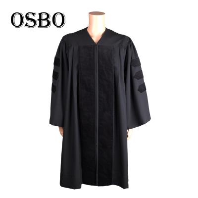 China The Latest School Graduation Wholesale School Doctoral Gown for sale