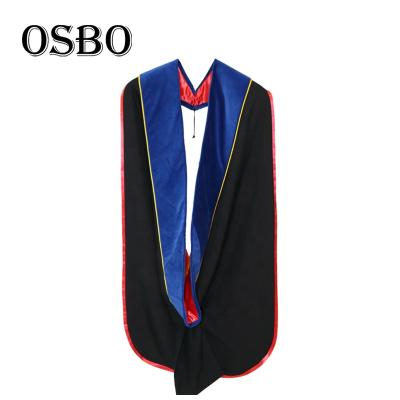 China Custom Bachlor high quality American style American style graduation hood doctal sash for whosale for sale