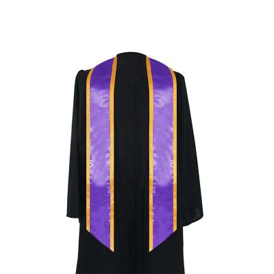 China 2019 Hot Sale High School Quantity Plain Trim Graduation Stole for sale