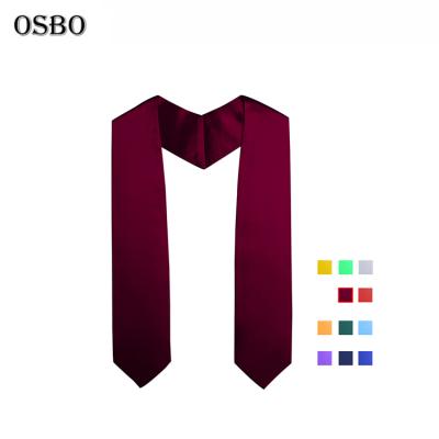 China Cheap Wholesale Custom School Kids And Adult Maroon Belt Graduation Stole for sale