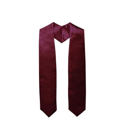 China 2021 School Hot Sale High Quantity Brown Simple Graduation Stole for sale