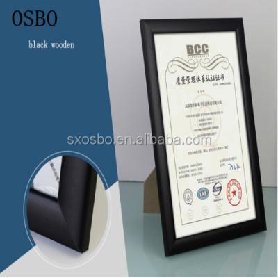 China Modern Craft A4 Wall Picture Frame Wooden Diploma Certificate Frame Wholesale And Acrylic for sale