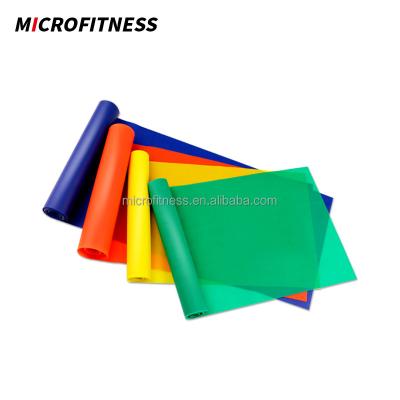 China Colorful Workout Exercise Resistance Latex Band Roll for sale