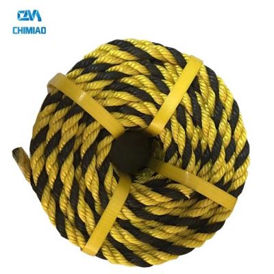 China Carry CHIMIAO 4 -30mm resistance plastic PE twisted rope fishing rope pe tiger spotting rope for sale