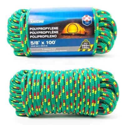 China High Tenacity High Tenacity Double PE Polyester 16mm PP Nylon Braided Rope For Sale for sale