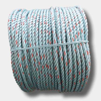 China High Strength Fishing Net 3 Strand PP Polypropylene Twisted Braided Packaging Rope for sale