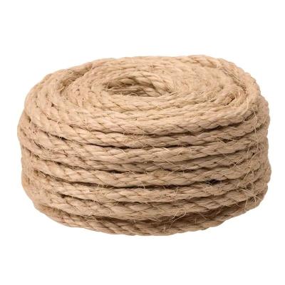 China Hot Sales 3-60mm Thickness Natural Jute Fishing Net Rope Twisted Manila Rope for sale