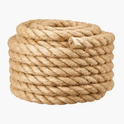 China Fishing Net 100% Natural Jute Rope 3 Strand Wrapping Rope For Sale for sale