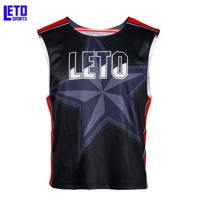 China Nti-Bacterial Custom Design Lacrosse Sublimated Reversible College Pinnie Top for sale