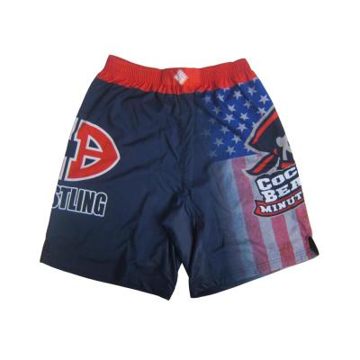 China Sublimation Shorts Small MOQ Muttahida Majlis-e-Amal Fight Shorts Quick Dry Wrestling Shorts for sale