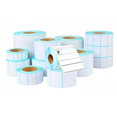 China Waterproof Custom Thermal Paper Label Printer Sticker Roll For Packaging Apparel Brand Logo for sale