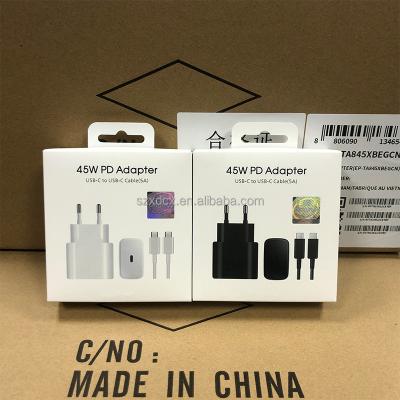 China High Speed Factory Supply 45W Charging EU usb phone charger EP-TA845 Type-C Adapter For Samsung S23 S22 S21 S7e S8 S8+ S9 S9+ for sale