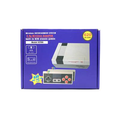 China Retro Classic Games 4 Keys Wireless Handheld Retro Games Console Built-in 620 Classic Games Controller for NES TV Handheld Mini Game Console for sale