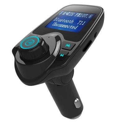 China Dual USB Charger T11 Dual USB Charger Car Kit Wireless Radio Audio Adapter 5.0 BT FM Transmitter Handsfree Car MP3 Player for sale